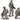 CMK 1/72 Two Kneeling Soldiers and Commanding Officer. US Army Infantry Squad 2nd Division Resin Figure Model Kit