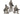 CMK 1/72 Two Kneeling Soldiers and Commanding Officer. US Army Infantry Squad 2nd Division Resin Figure Model Kit