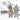 CMK 1/72 Bf 109E ace A. Galland and mechanic Resin Figure Model Kit
