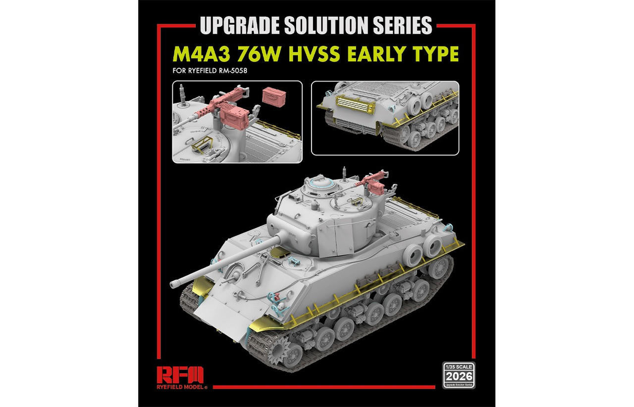 Ryefield 1/35 Ryefield Model Upgrade set for 5058 M4A3 76W HVSS ...